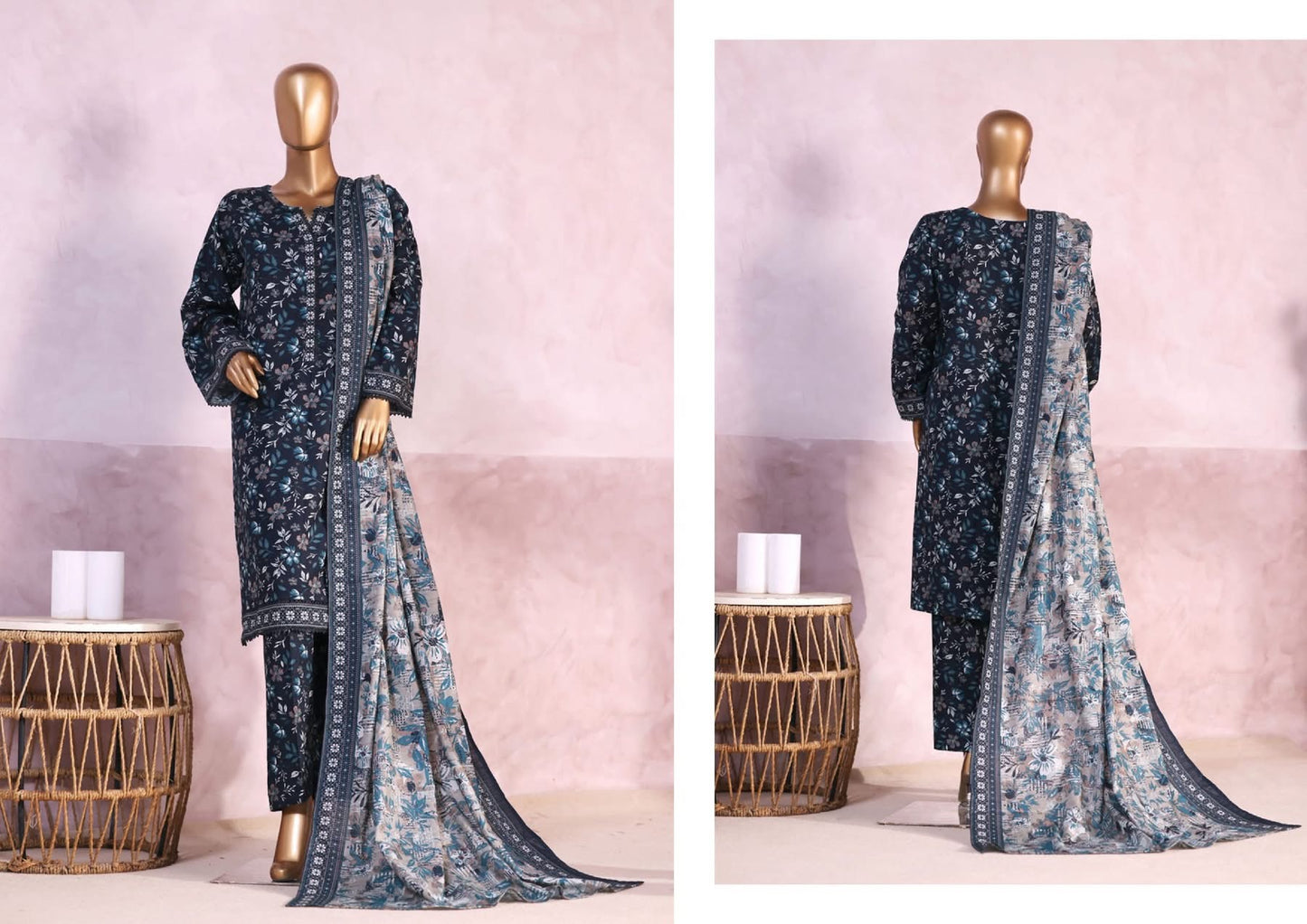 BIN SAEED PRINTED KHADDAR 3PC