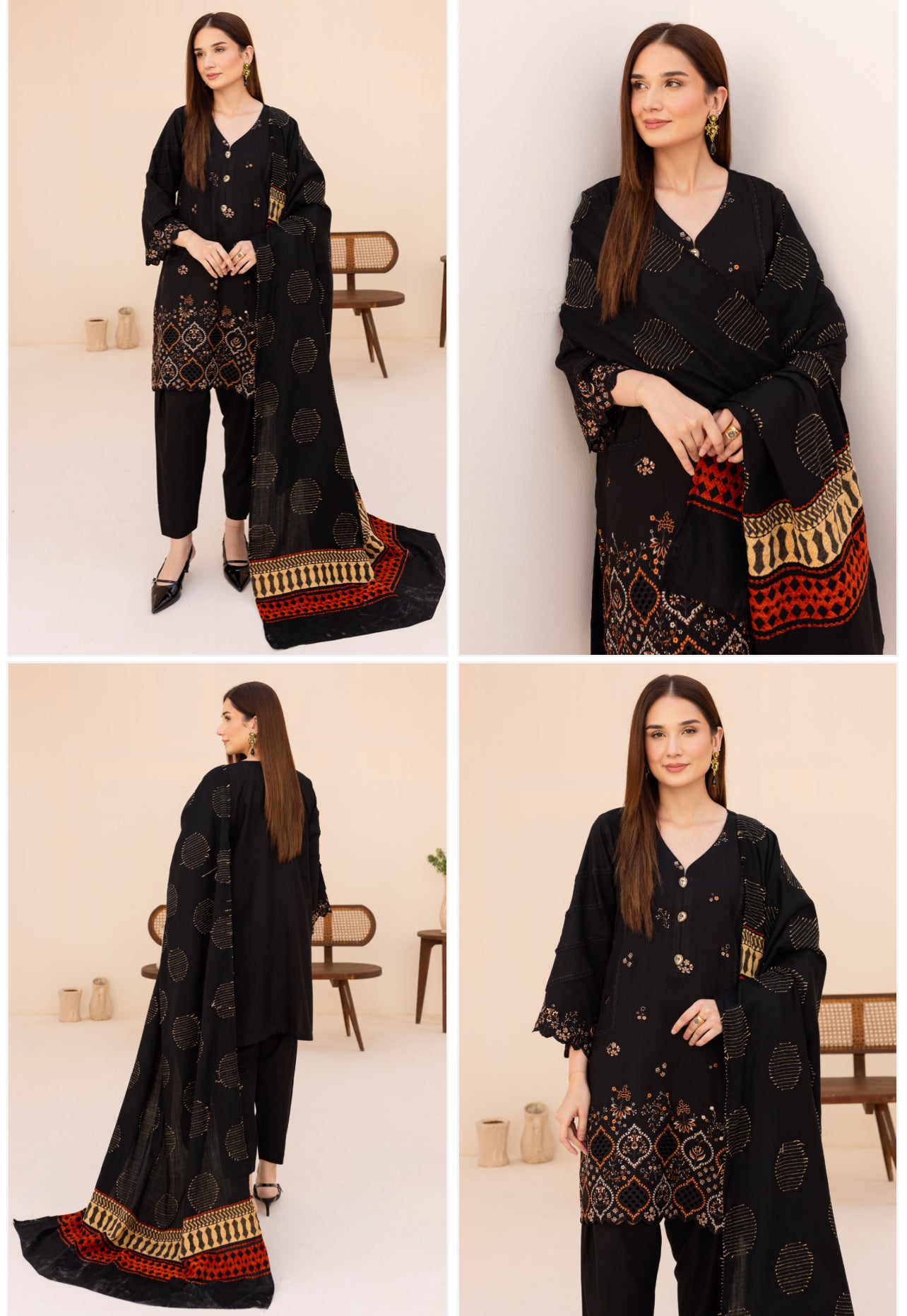 3 Piece- PREMIUM EMBROIDERED
KARANDI