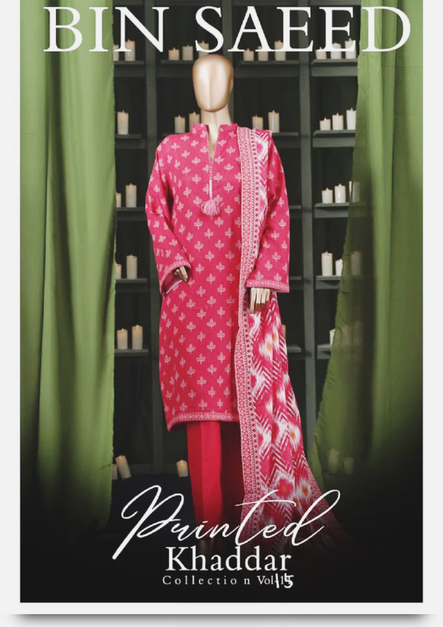 EXCLUSIVE | BIN SAEED PRINTED KHADDAR 3PC
STITCHED COLLECTION 2025 VOL 15