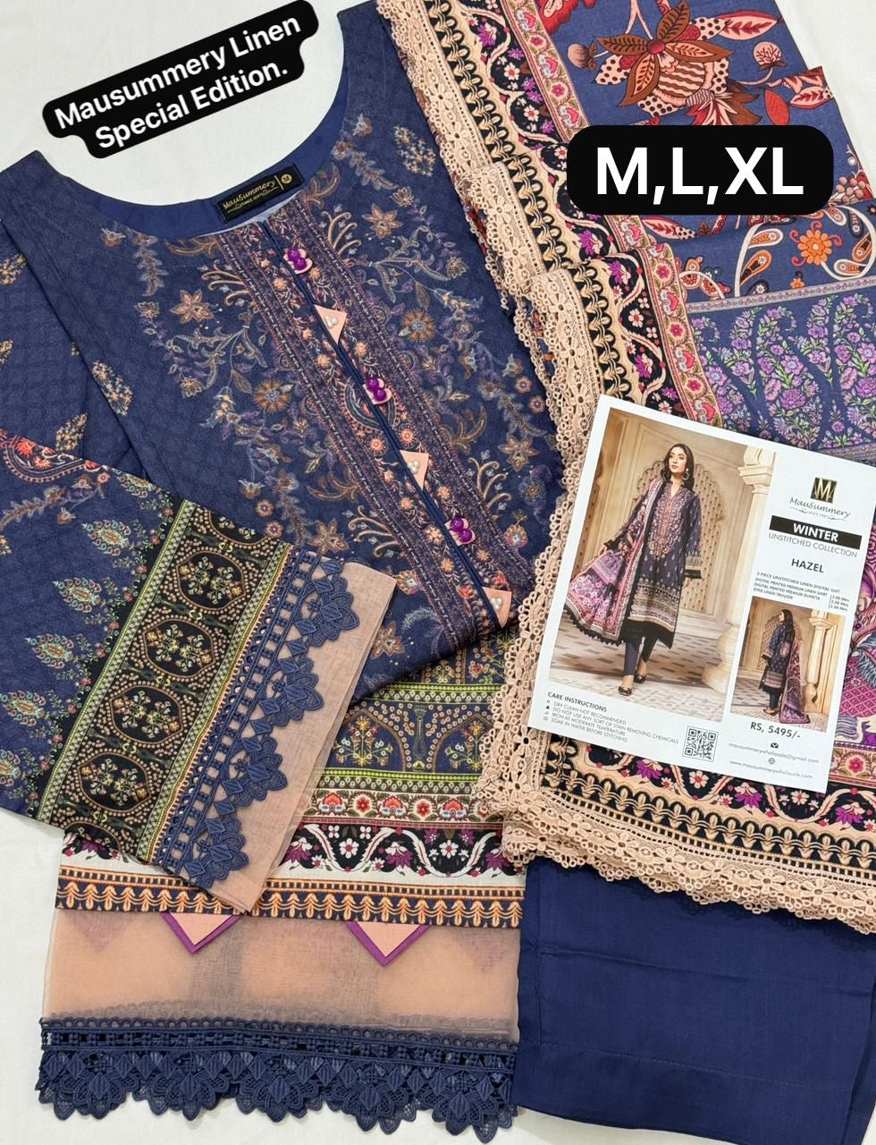 Mausummery Linen Stitched