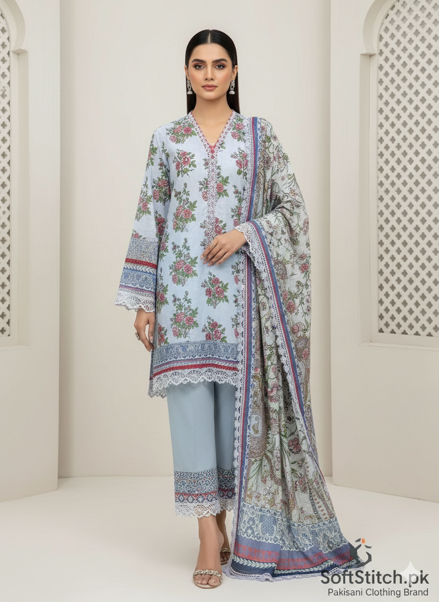 3-Pc Stitched Ready to Wear