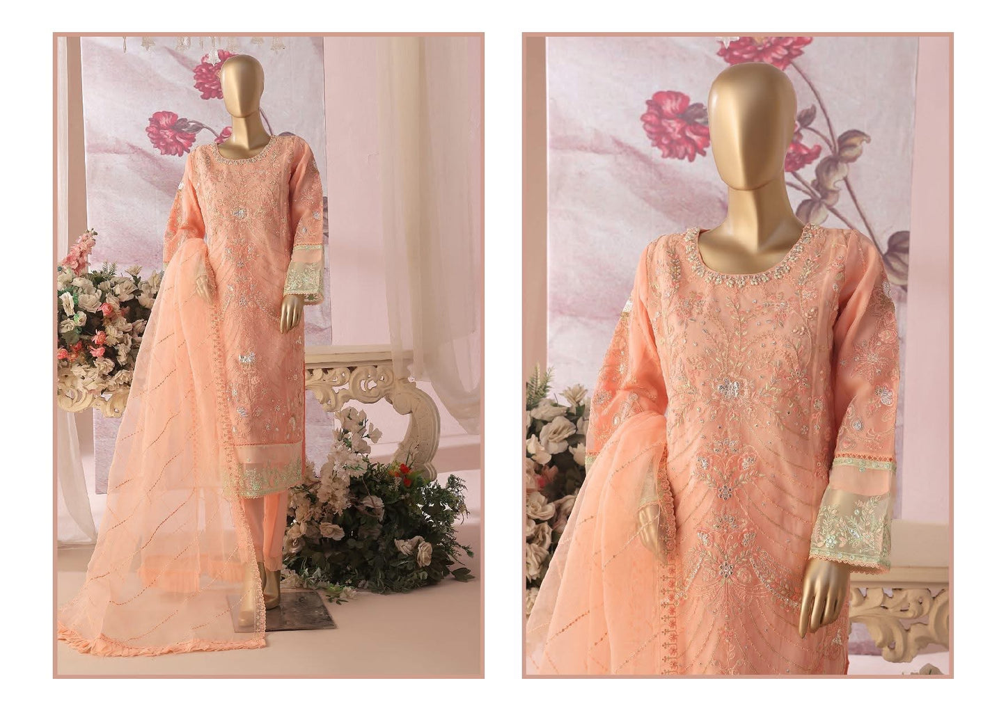 EXCLUSIVE | BIN SAEED LUXURY EMBROIDERED CHIFFON 3PC STITCHED COLLECTION