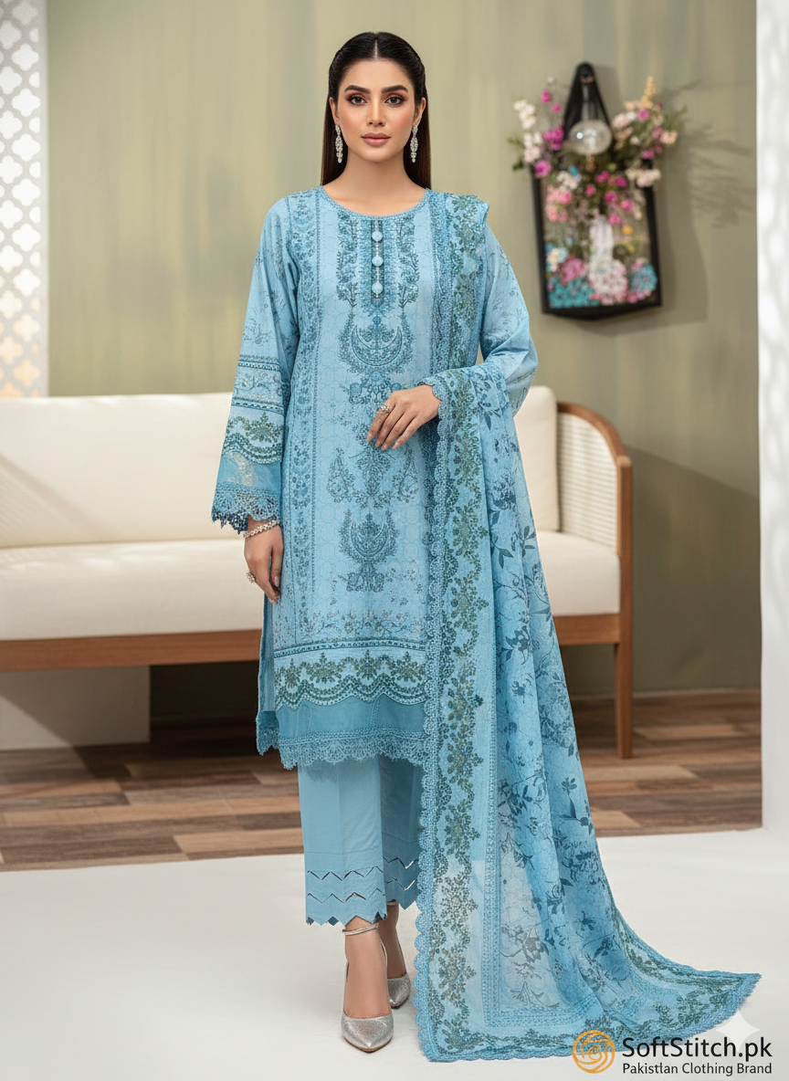 3-Pc Stitched Ready to Wear