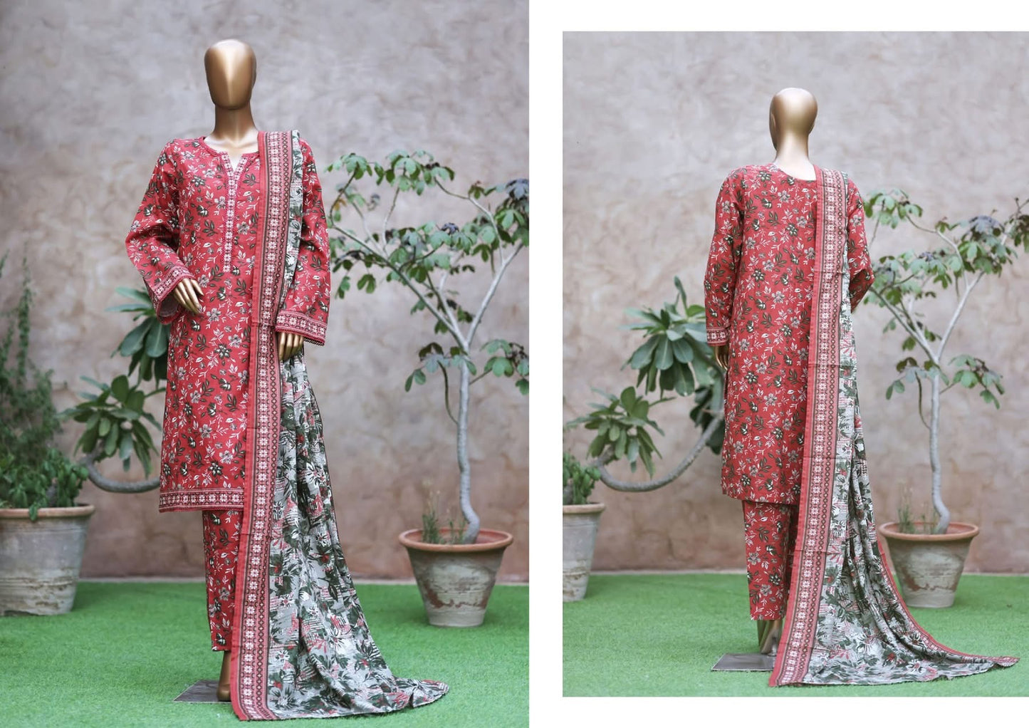 BIN SAEED PRINTED KHADDAR 3PC