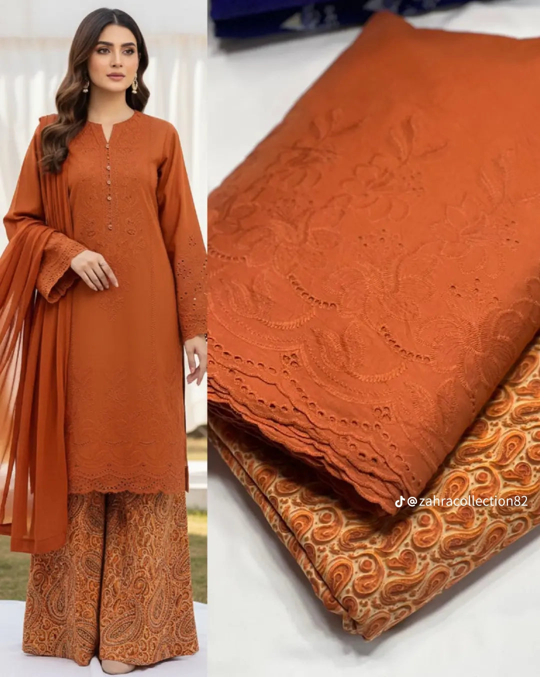 SoftStitch.pk – Emerald Grace 3-Piece Lawn Suit