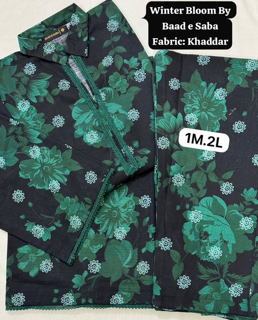 Baad e Saba Winter Bloom Khaddar 2-
Pc Stitched