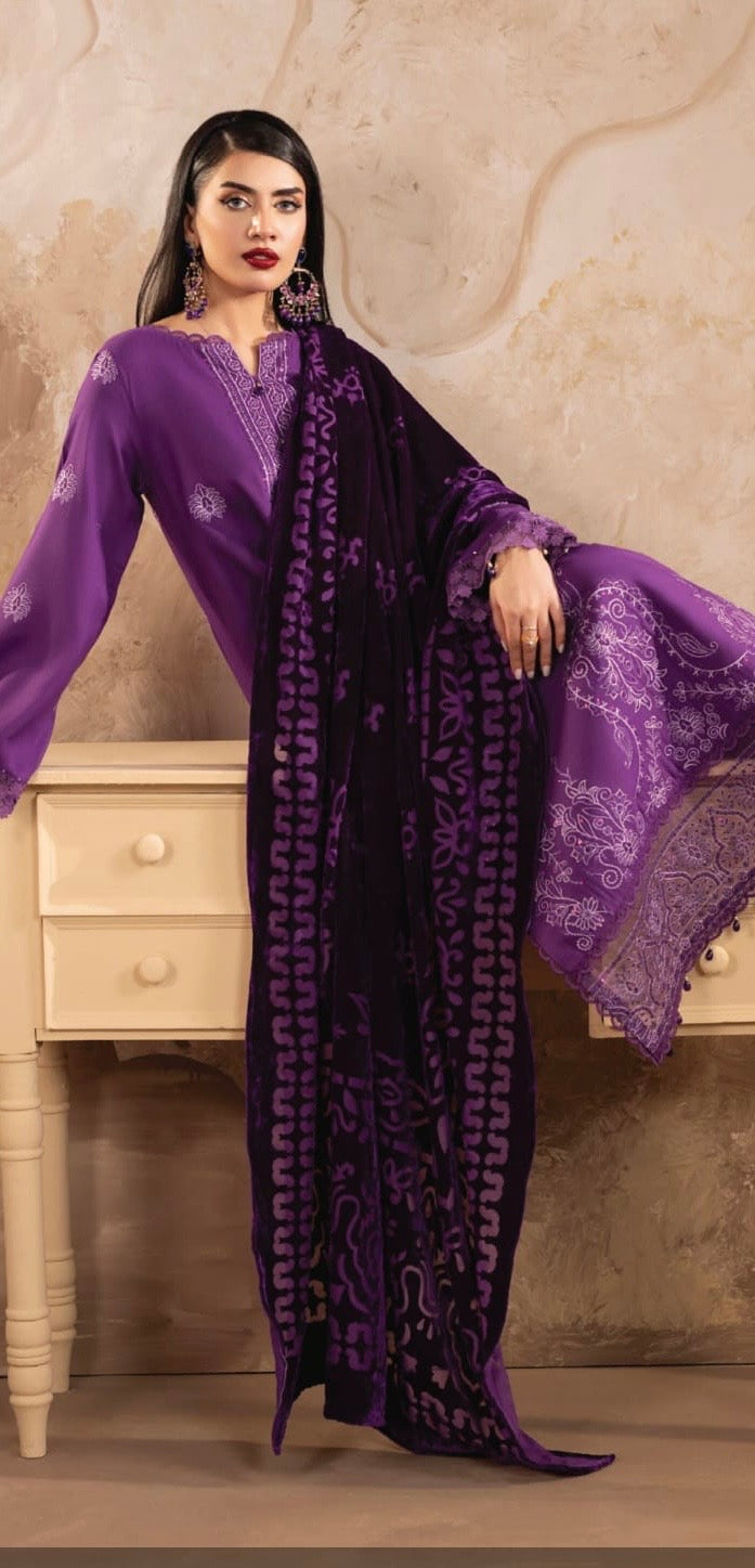 RAGYAAL BY SANAMSAEED PLACHI SHAWL UNSTITCHED COLLECTION