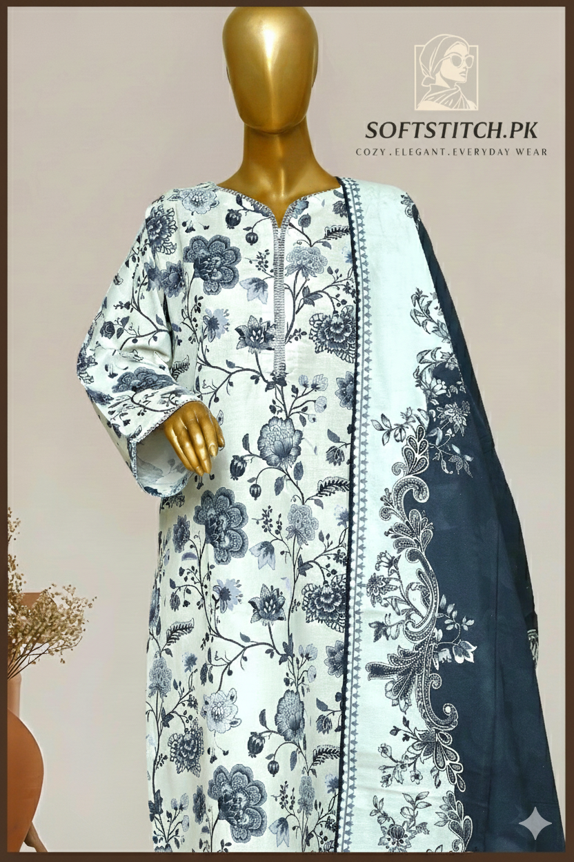 soft stitch.pkWinter Patels Khaddar 3-Pc Stitched 😍