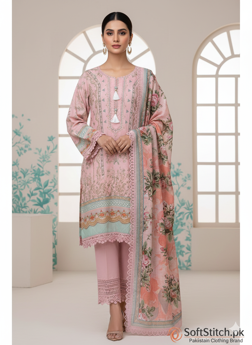 3-Pc Stitched Ready to Wear