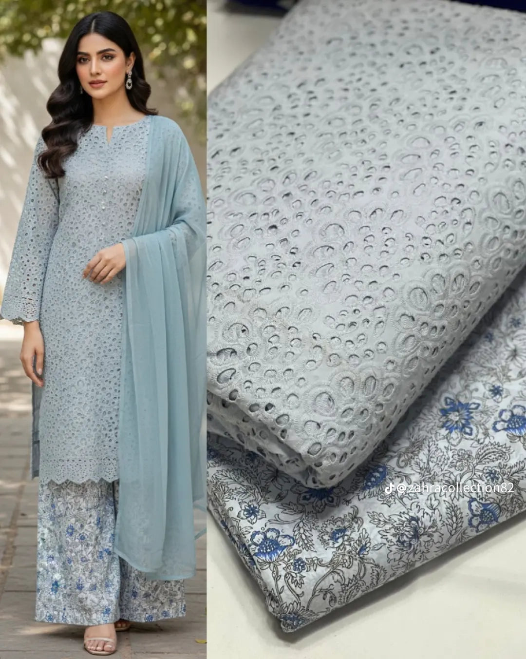 SoftStitch.pk – Emerald Grace 3-Piece Lawn Suit