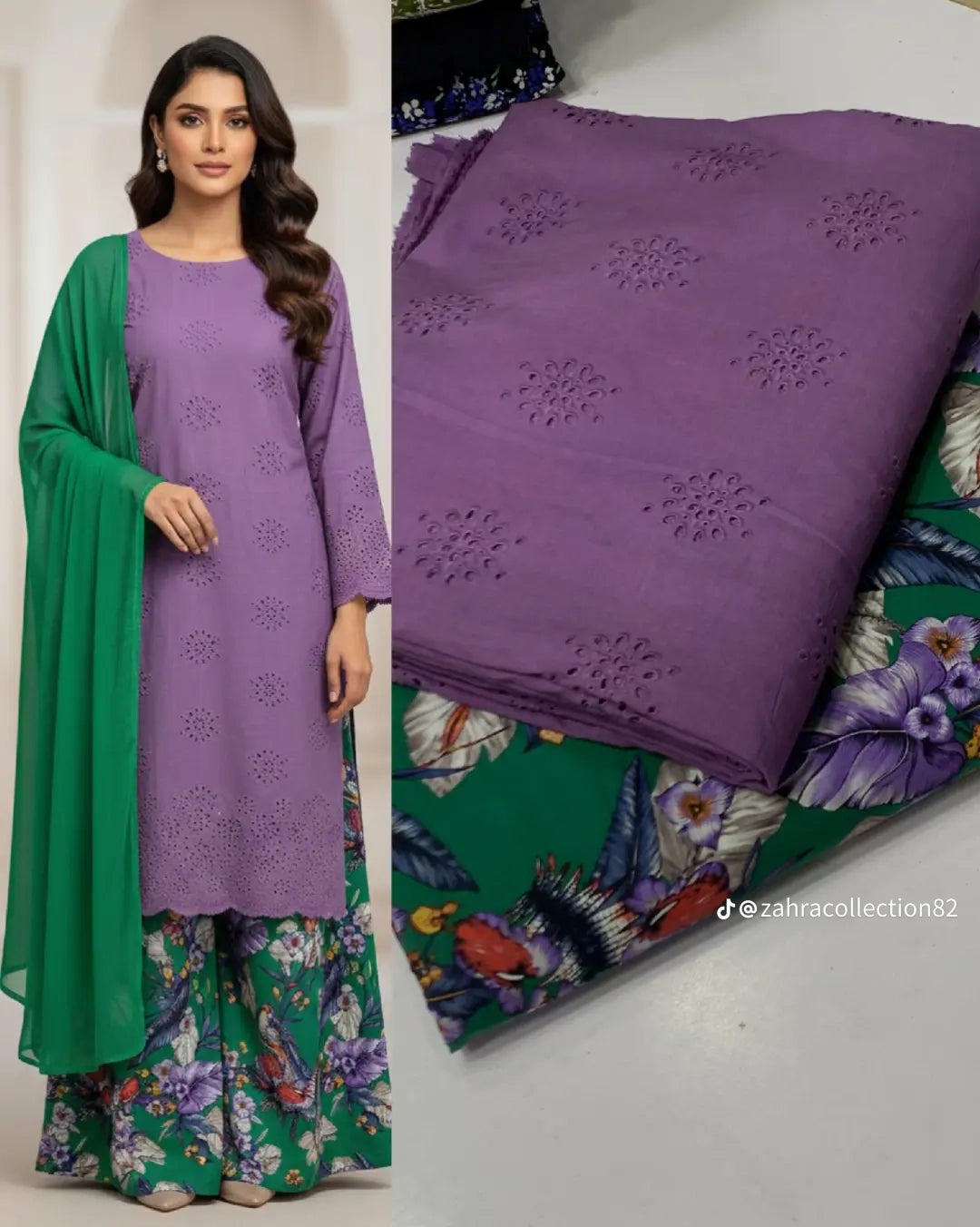 SoftStitch.pk – Emerald Grace 3-Piece Lawn Suit