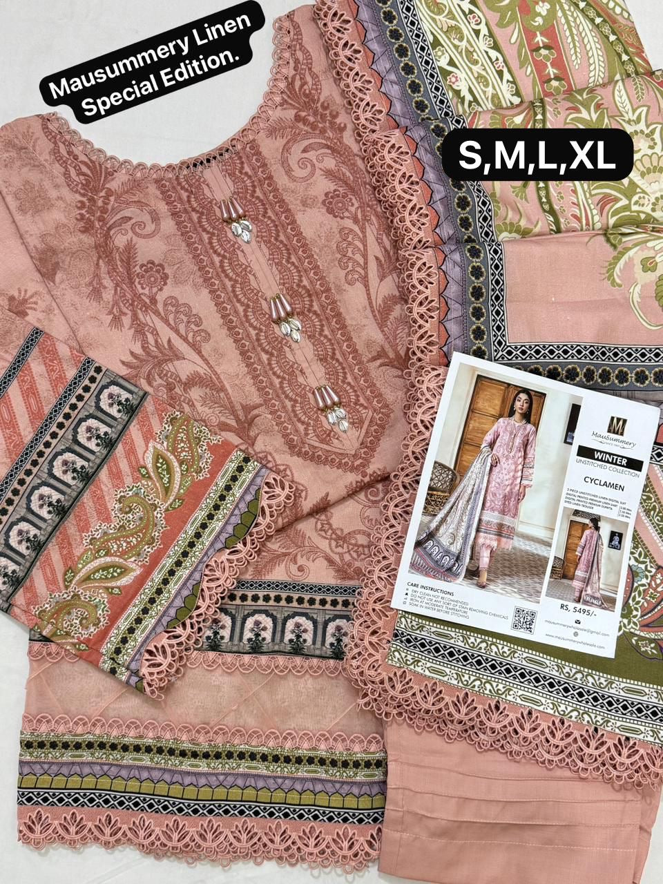 Mausummery Linen Stitched