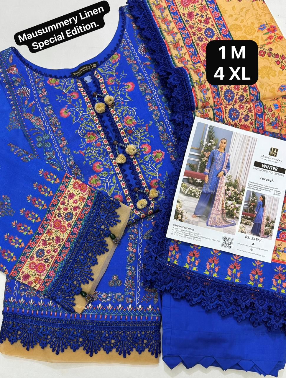 Mausummery Linen Stitched