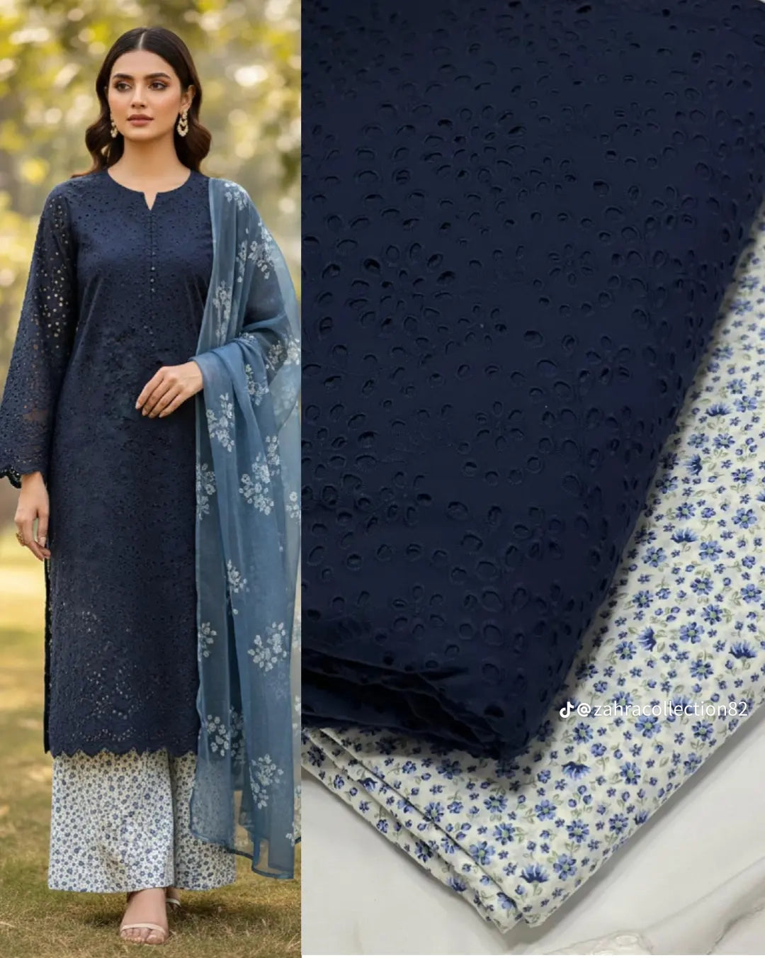 SoftStitch.pk – Emerald Grace 3-Piece Lawn Suit