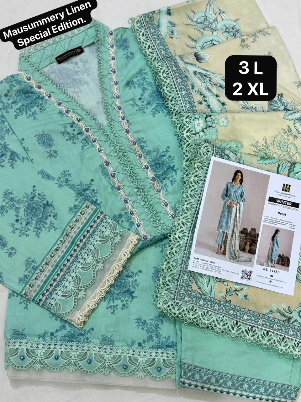 Mausummery Linen Stitched