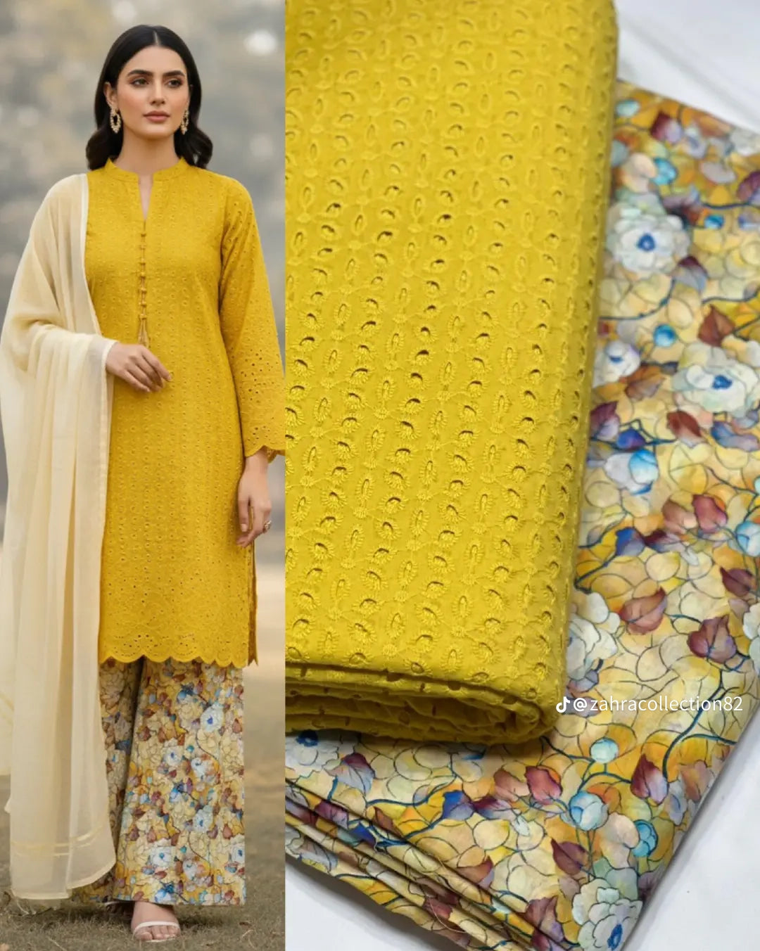 SoftStitch.pk – Emerald Grace 3-Piece Lawn Suit