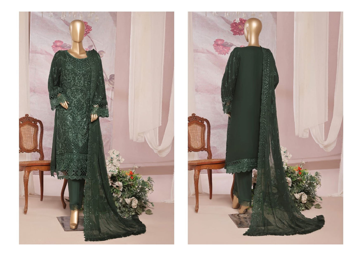 EXCLUSIVE | BIN SAEED LUXURY EMBROIDERED CHIFFON 3PC STITCHED COLLECTION