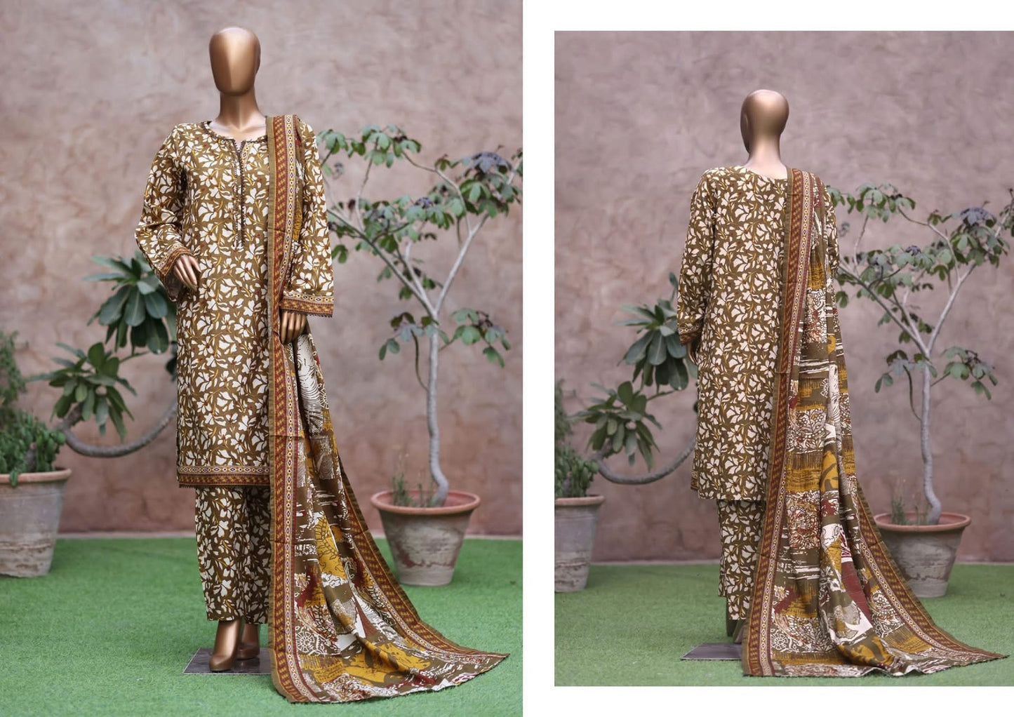 BIN SAEED PRINTED KHADDAR 3PC