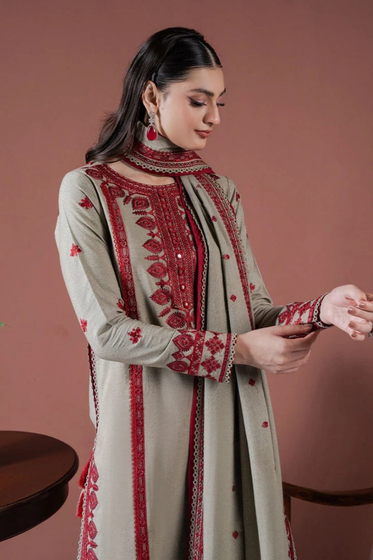 ASIM JOFA-3PC LAWN EMBROIDERED SHIRT WITH LAWN EMBROIDERED DUPATTA AND LAWN TROUSER