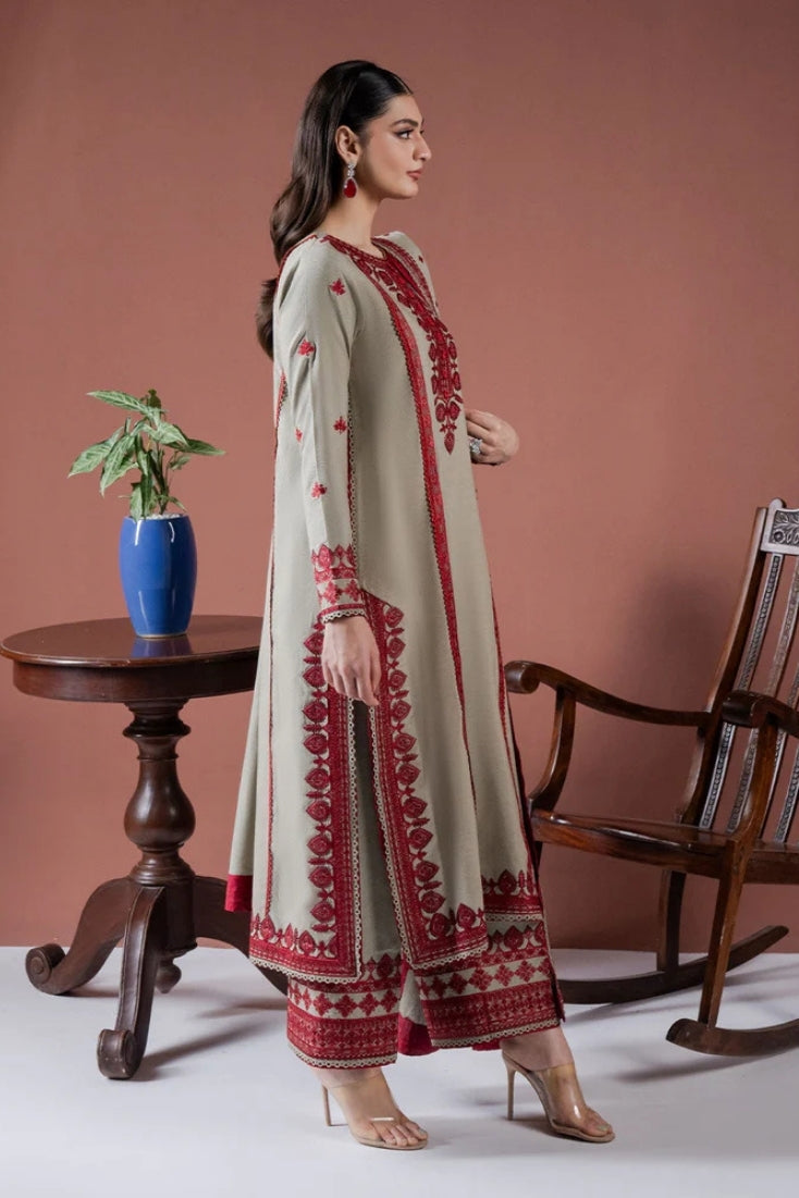 ASIM JOFA-3PC LAWN EMBROIDERED SHIRT WITH LAWN EMBROIDERED DUPATTA AND LAWN TROUSER