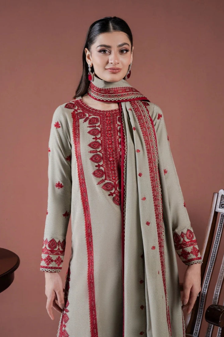 ASIM JOFA-3PC LAWN EMBROIDERED SHIRT WITH LAWN EMBROIDERED DUPATTA AND LAWN TROUSER