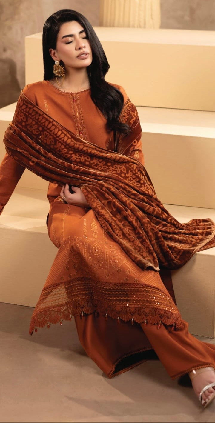 RAGYAAL BY SANAMSAEED PLACHI SHAWL UNSTITCHED COLLECTION