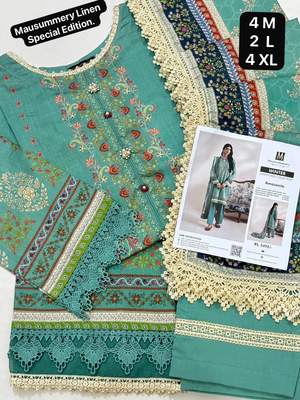 Mausummery Linen Stitched