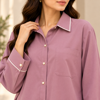 Dusty Mauve – Mauve 2-Piece Co-Ord Set for Women