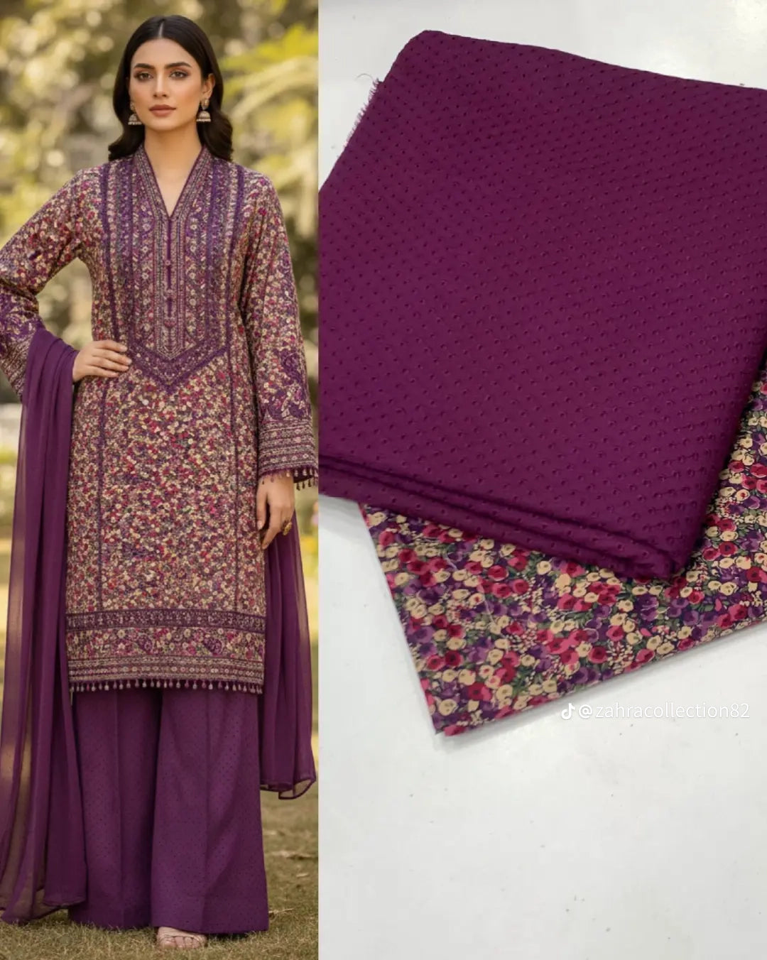 SoftStitch.pk – Emerald Grace 3-Piece Lawn Suit