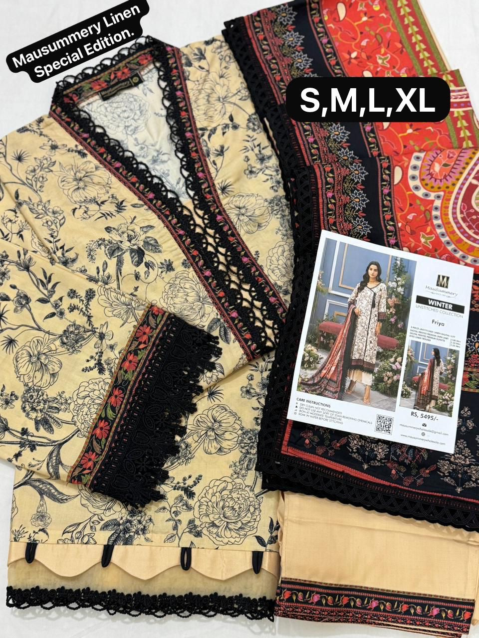 Mausummery Linen Stitched