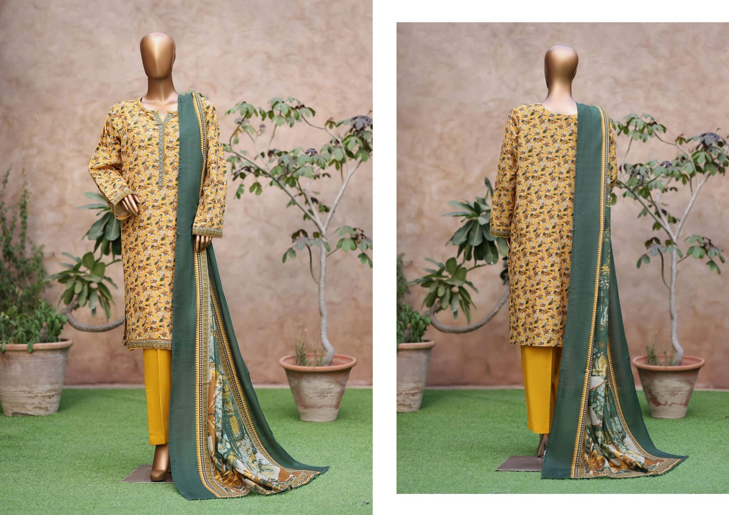 BIN SAEED PRINTED KHADDAR 3PC