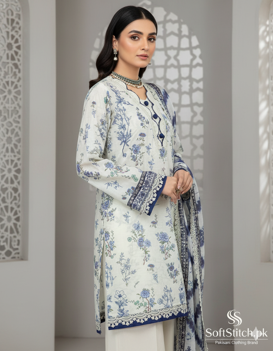 3-Pc Stitched Ready to Wear