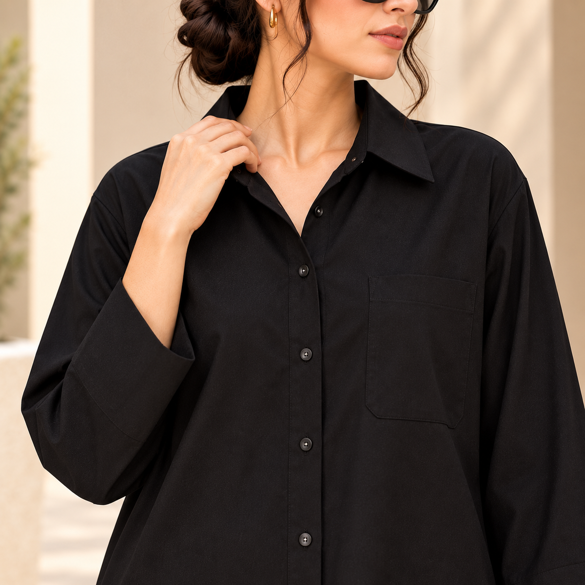 Jet Black – Black 2-Piece Co-Ord Set for Women