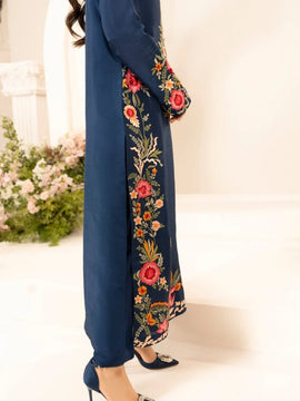 MIRANA-3PC LAWN EMBROIDERED SHIRT WITH CHIFFON TYE & DYE DUPATTA & TROUSER