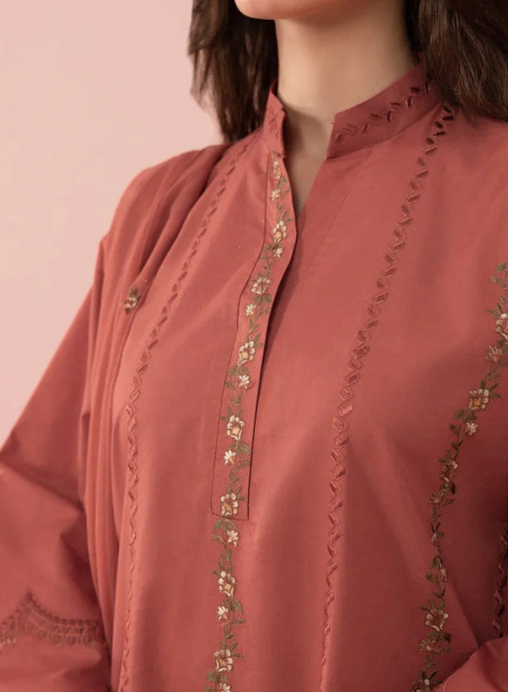 SAPPHIRE -3PC LAWN EMBROIDERED SHIRT WITH BAMBER CHIFFON EMBROIDERED DUPATTA