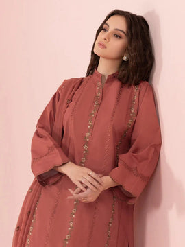 SAPPHIRE -3PC LAWN EMBROIDERED SHIRT WITH BAMBER CHIFFON EMBROIDERED DUPATTA