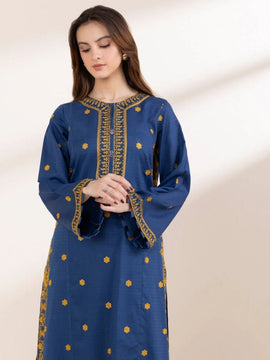 SAPPHIRE-3PC LAWN EMBROIDERED SHIRT WITH COTTON NET DUPATTA & TROUSER