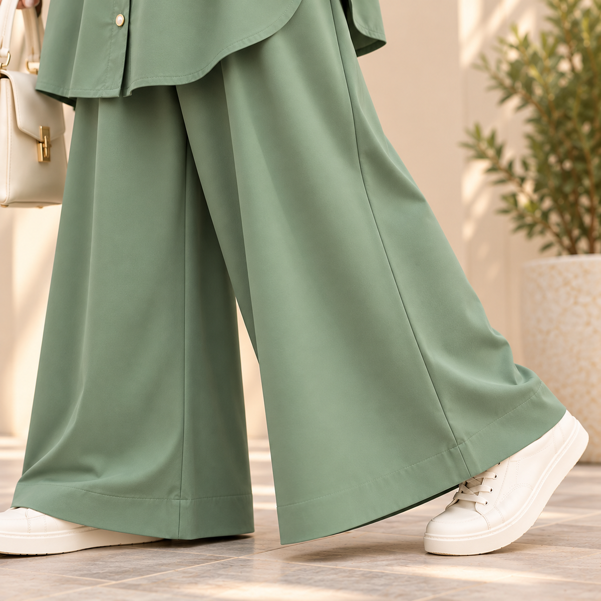 Sage Serenity – Sage Green 2-Piece Co-Ord Set for Women